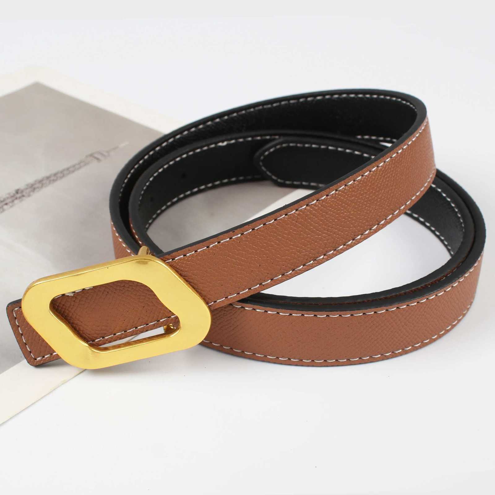 Womens Reversible Use Belt Womens Embellishment Ins Fashion Jeans Wild Student Trend Luxury Design High Quality Brand W251024