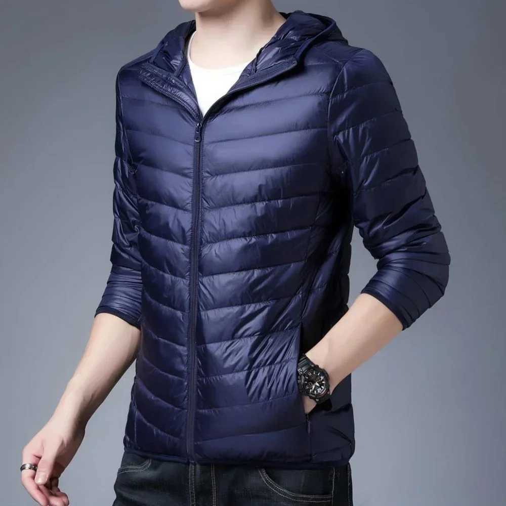 Solid Color Down Jacket Man Slim Fit Winter Coat for Men Cheap Clothes Offer New In Original Brands Cold Fast Delvery Harajuku Z251024
