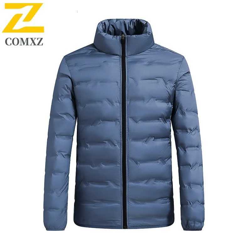 COMXZ Winter Jacket Graphene Heating Thickened Windproof Stand Collar Travel Padding Coat Street Warm Puffer Jacket Men Clothing Z251024