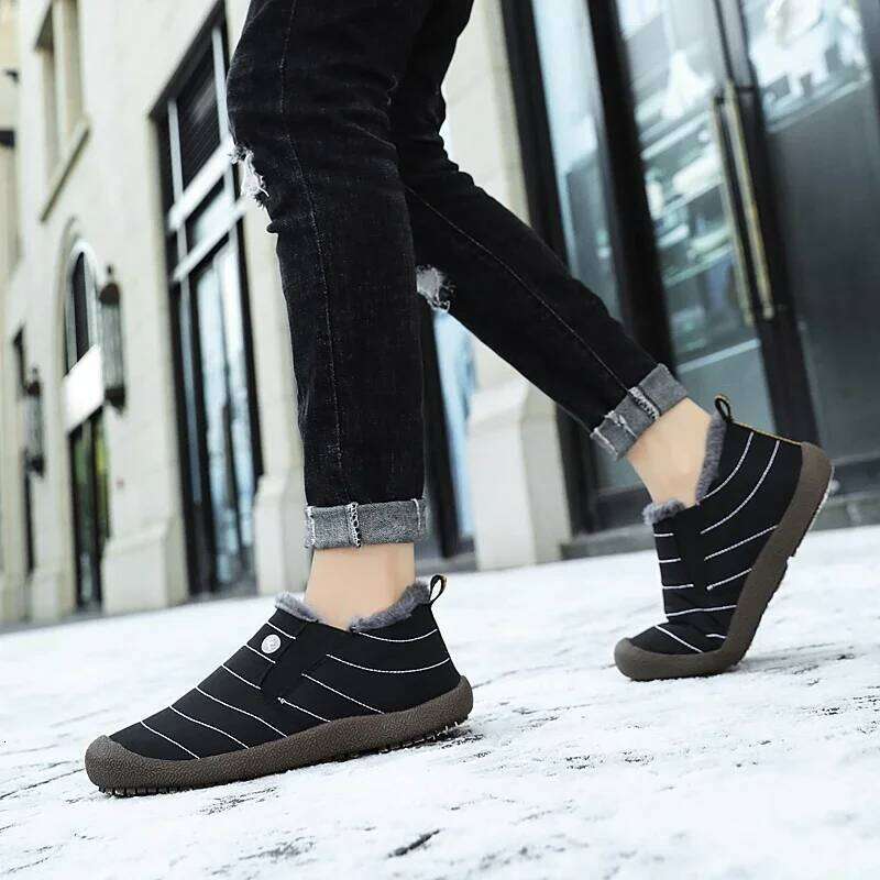 Golden Sapling Winter Waterproof Warm Unisex Fashion Outdoor Flats Men Low Cut Thermal Loafers Leisure Casual Shoes Lovers