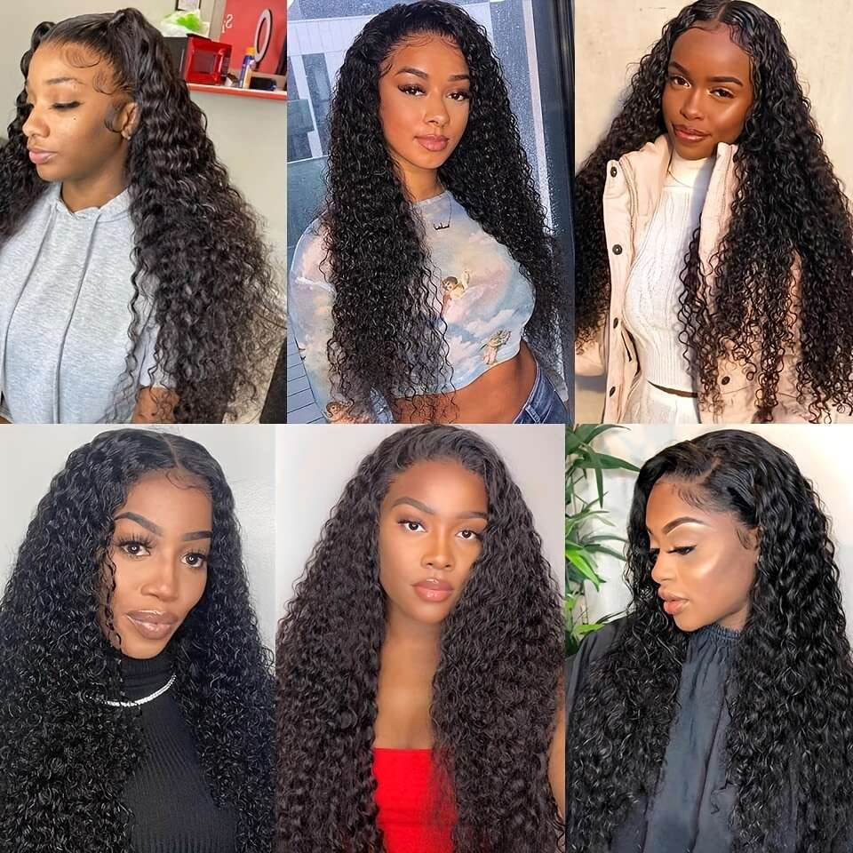13x4 Water Wave Human Women, 250% Density HD Lace Front, Pre-Plucked with Baby Hair, Super Soft & Tangle-Free, Elegant Style for or Special Ocns, Ever