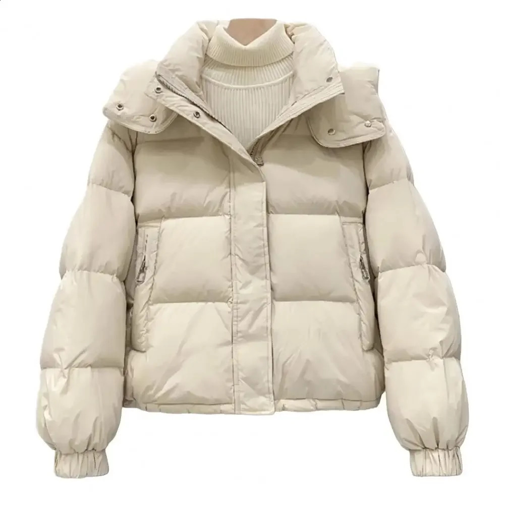 Women Winter Jacket Casual Loose Down Coat Oversize Hooded Warm Soft Cotton Puffer Snow Wear Jackets 251023