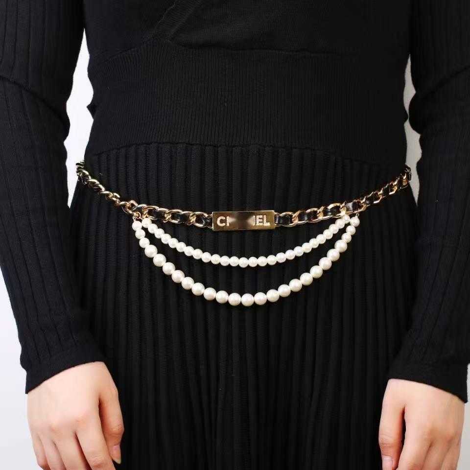 Belts Women Metal Chain Belt Punk Hip Hop Gold Waist Straps for Jeans Trousers Casual Waistbandbeltsluyh3u65