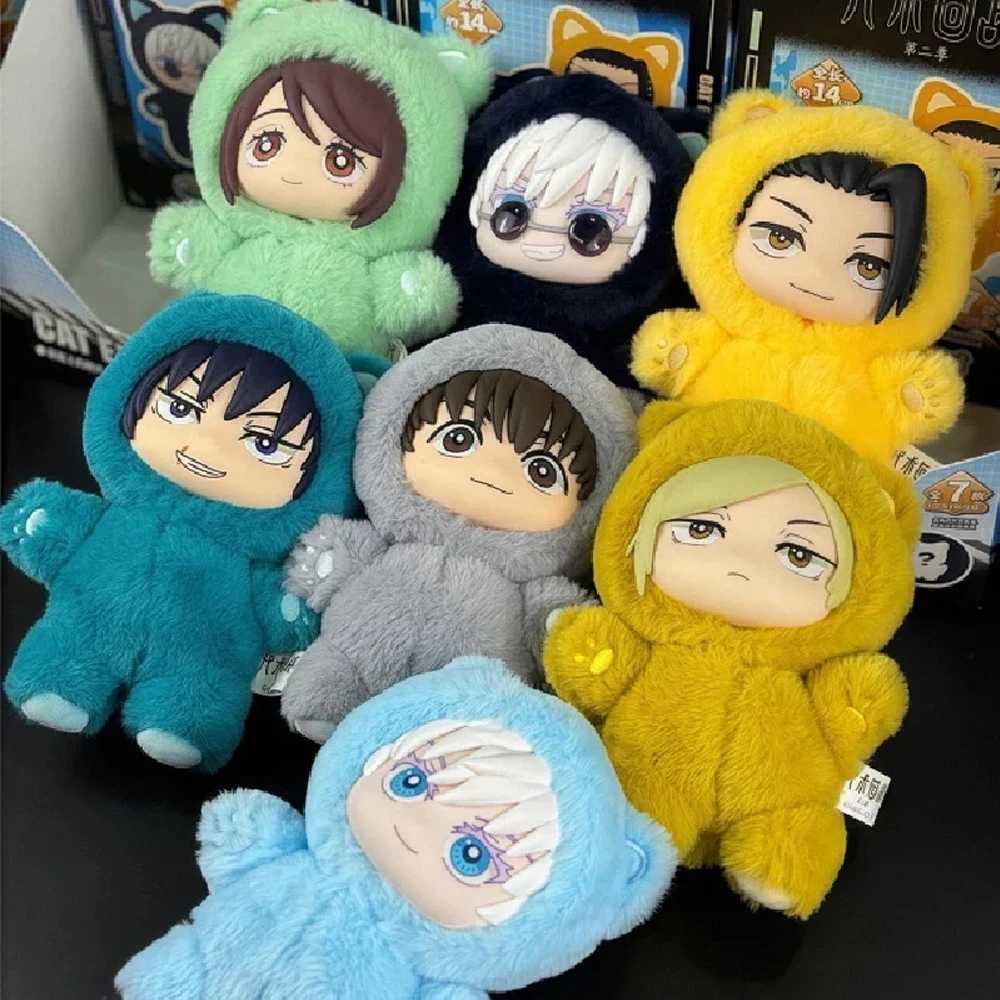 New Jujutsu Kaisen Box Blind Anime Character Model Stuffed Cat Series Satoru Suguru Shoko Toji Childrens Decorative GiftXJ251024
