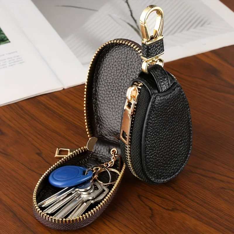 Fashion Faux Leather Key Holder Large Key Pouch for Men Women Compact Home Key Storage Bag Stylish Organizer Z251023