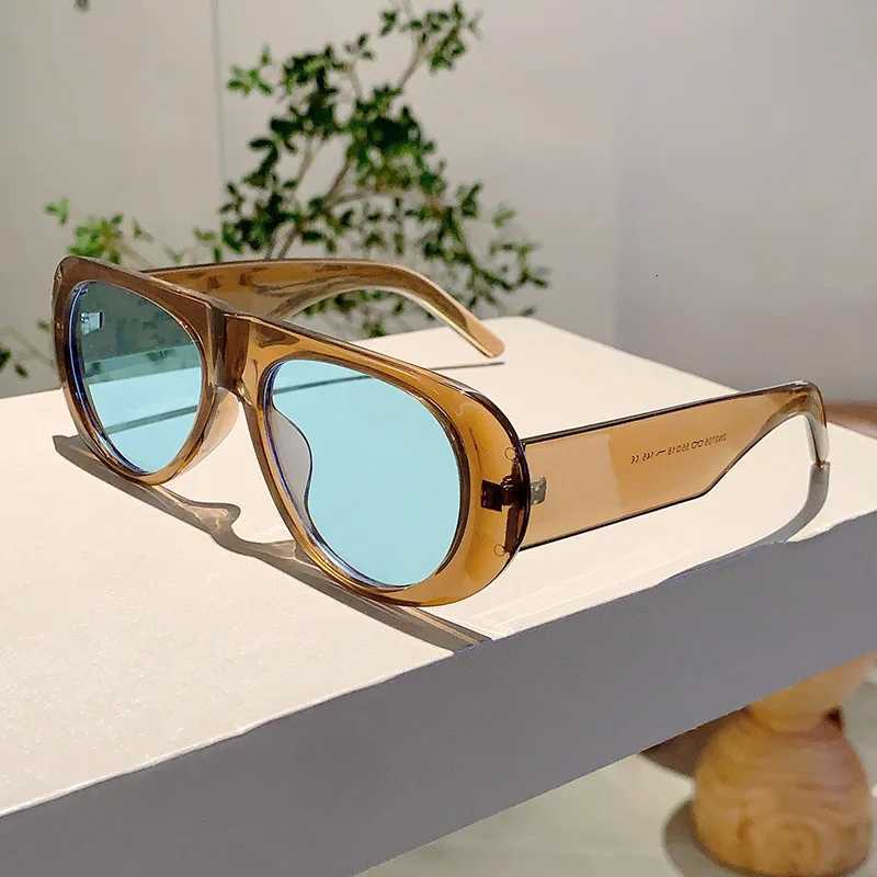 New in Luxury Brand Designer Big Frame Flat Top Sunglasses Women For Men Fashion Vintage Sun Glasses Punk Pilot Shades UV400T251024