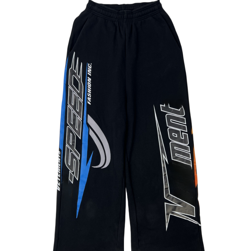 Black Print Cotton Men and Women Men's Pants 26ss