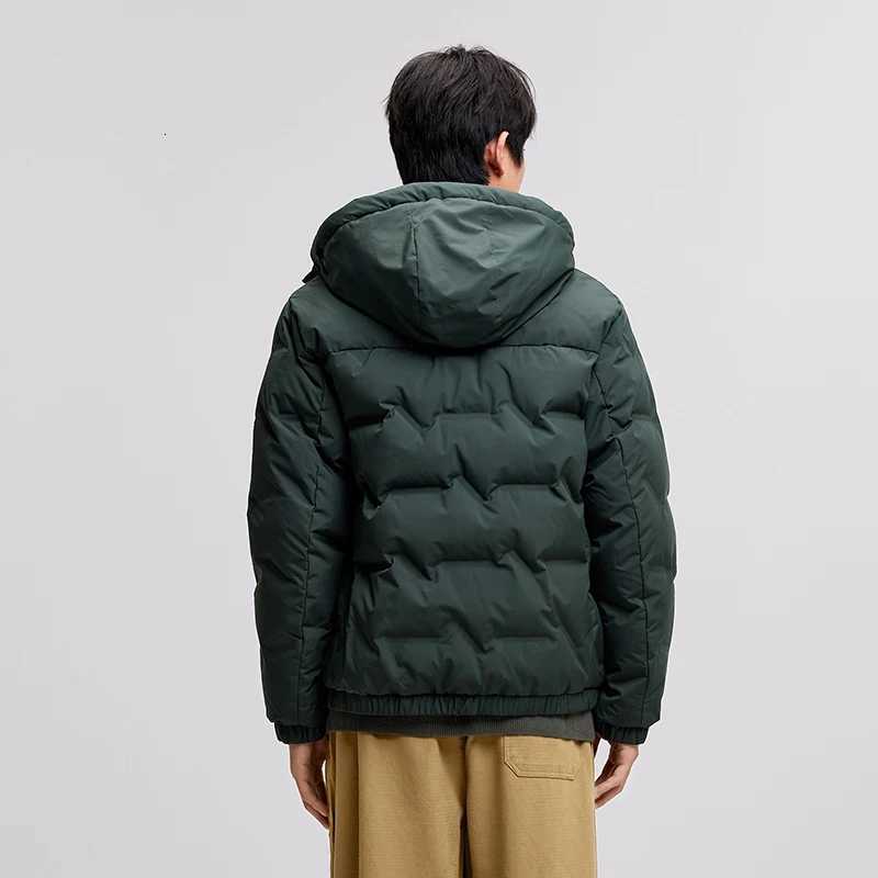 Semir Down Jacket Men 2024 New Waterproof Hooded Outerwear Winter Clothing Solid Color Versatile DirectInjection Down Thickened Z251024