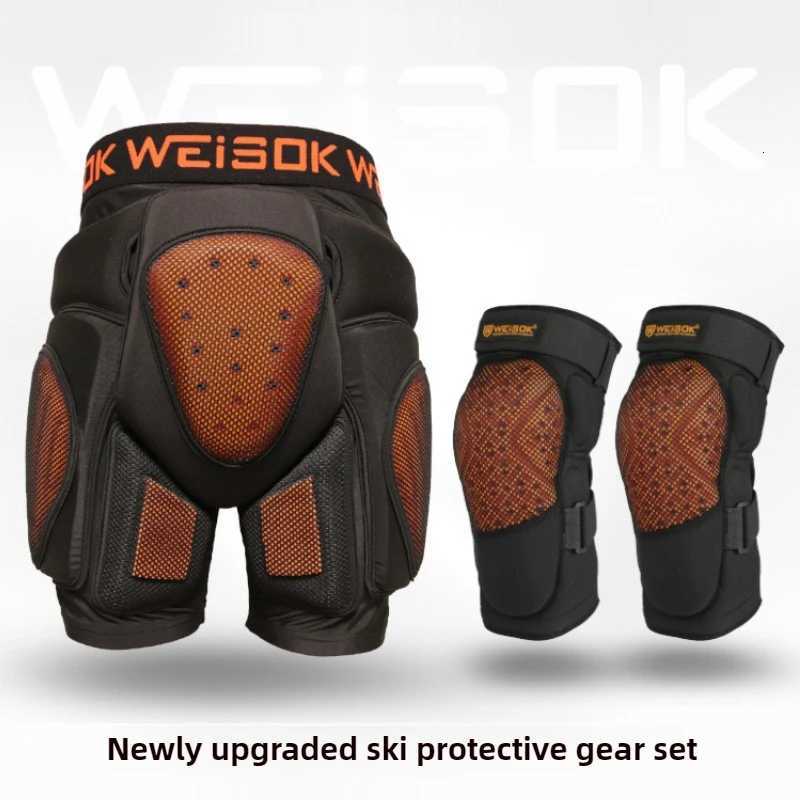 Ski Protective Gear Builtin Hip Knee Protection Set Single Board Double Board Anti Fall Butt Pad Adult Men Women EquipmentW251024