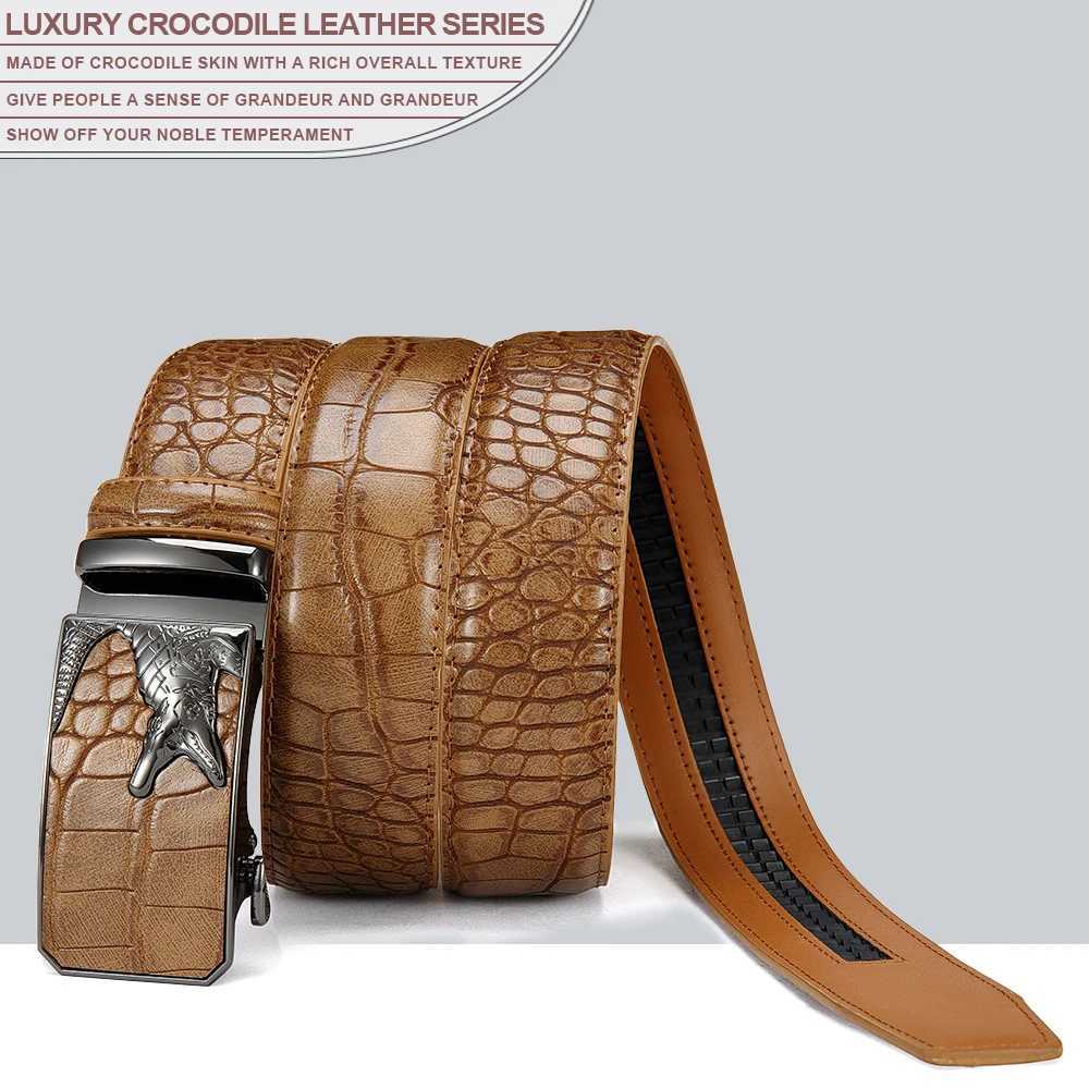 Mens PU Leather Belt Fashion Automatic Buckle Belt for Popular Business High Quality Male Belt Multi Color W251024
