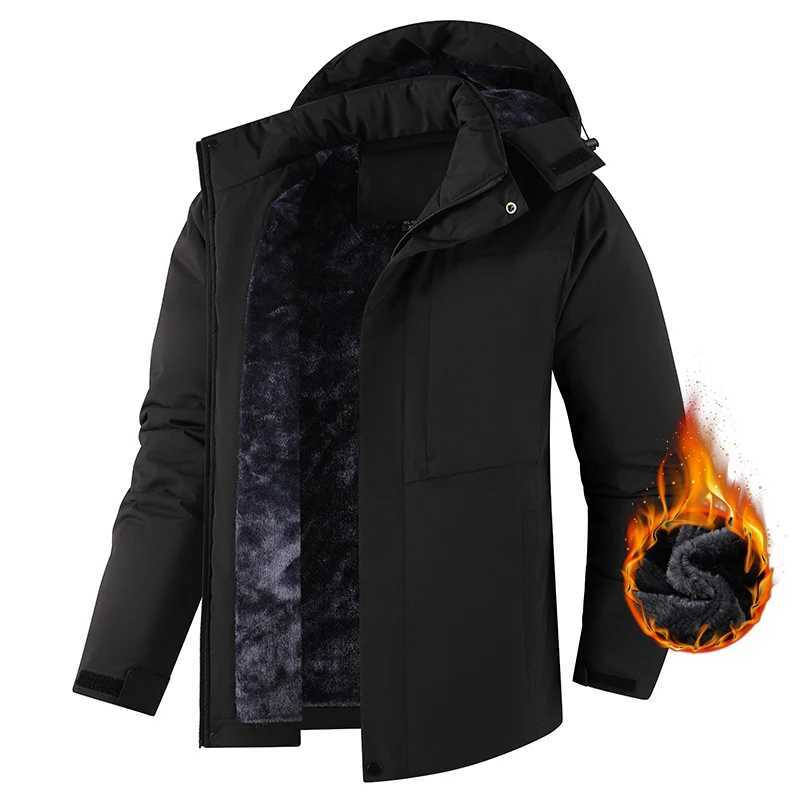 Winter Men Warm Waterproof Jackes Coat Mens Windproof Fleece Thicken Jacket Parkas Man Outdoor Casual Hooded Coat Jackets Male Z251024