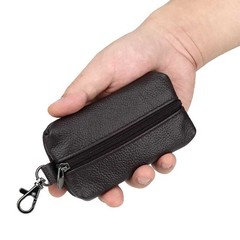 Car Key Case Leather Men Women Wallets Key Holder Housekeeper Covers Zipper Bag Keychain Cover for Keys Organizer Card Bag Gifts Z251023