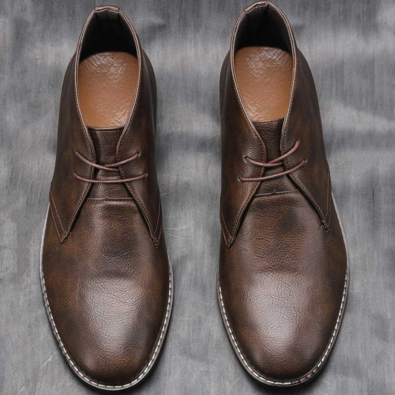 Style Men Boots leather boots Men Ankle Boots KD581 W251024