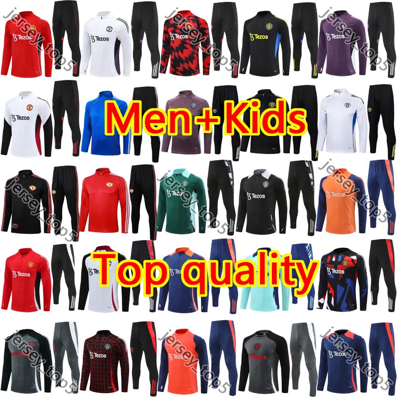 2025 26 man unite CUNHA football Tracksuits chandal manchesteers unted soccer training MBEUMO HOJLUND MARTINEZ CASEMIRO MAINOO MOUNT B. FERNANES jacket men kid kit