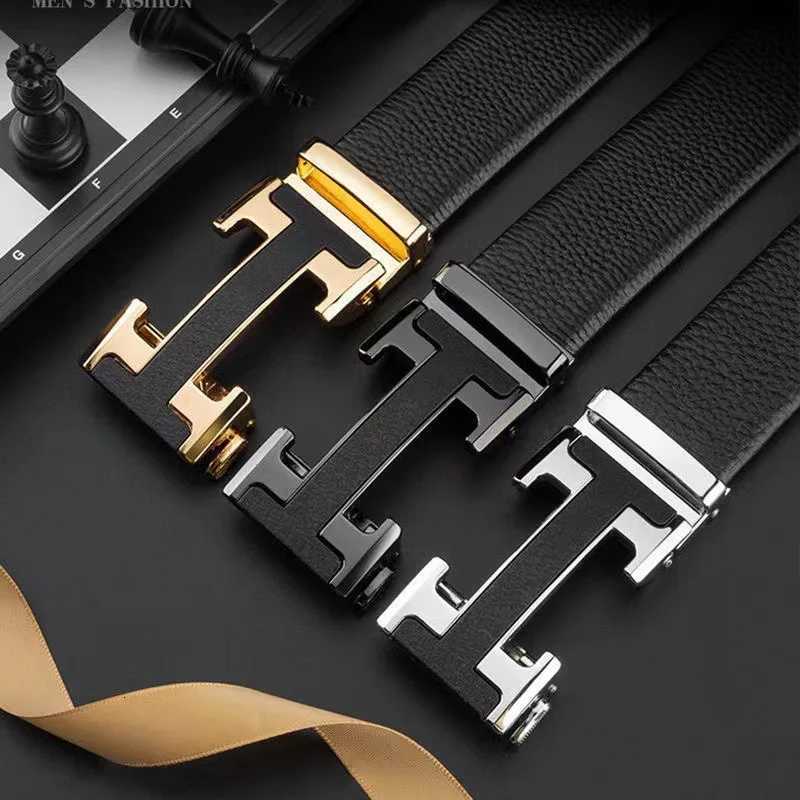 Luxury Brand Men Belt High Quality Leather Business Designer famous Belts for men Jeans Strap Male Metal Buckle belt W251024