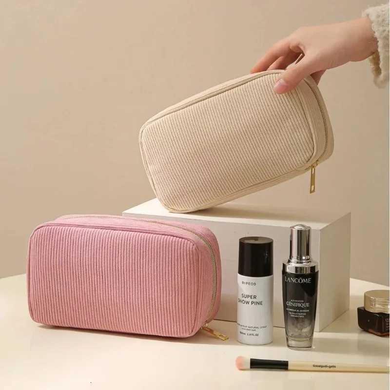 Corduroy Travel Cosmetic Bag Portable Makeup Storage Bag Purses Women Zipper Make Up Organizer Travel Storage Bag And Makeup BagT251024