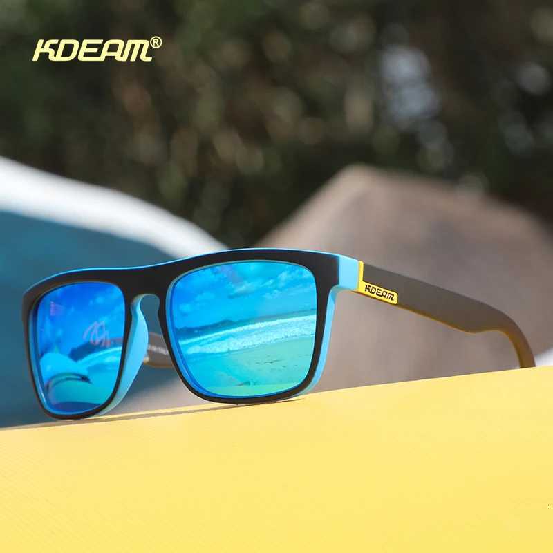 Fashion Guys Sun Glasses From KDEAM Polarized Sunglasses Men Classic Design AllFit Mirror Sunglass With Brand Box CET251024