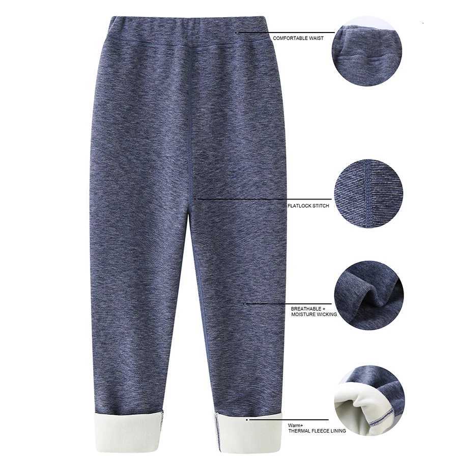SheeCute Girls Boys Winter Leggings Fleece Lined Toddler Kids Basic Full Length PantsT251024