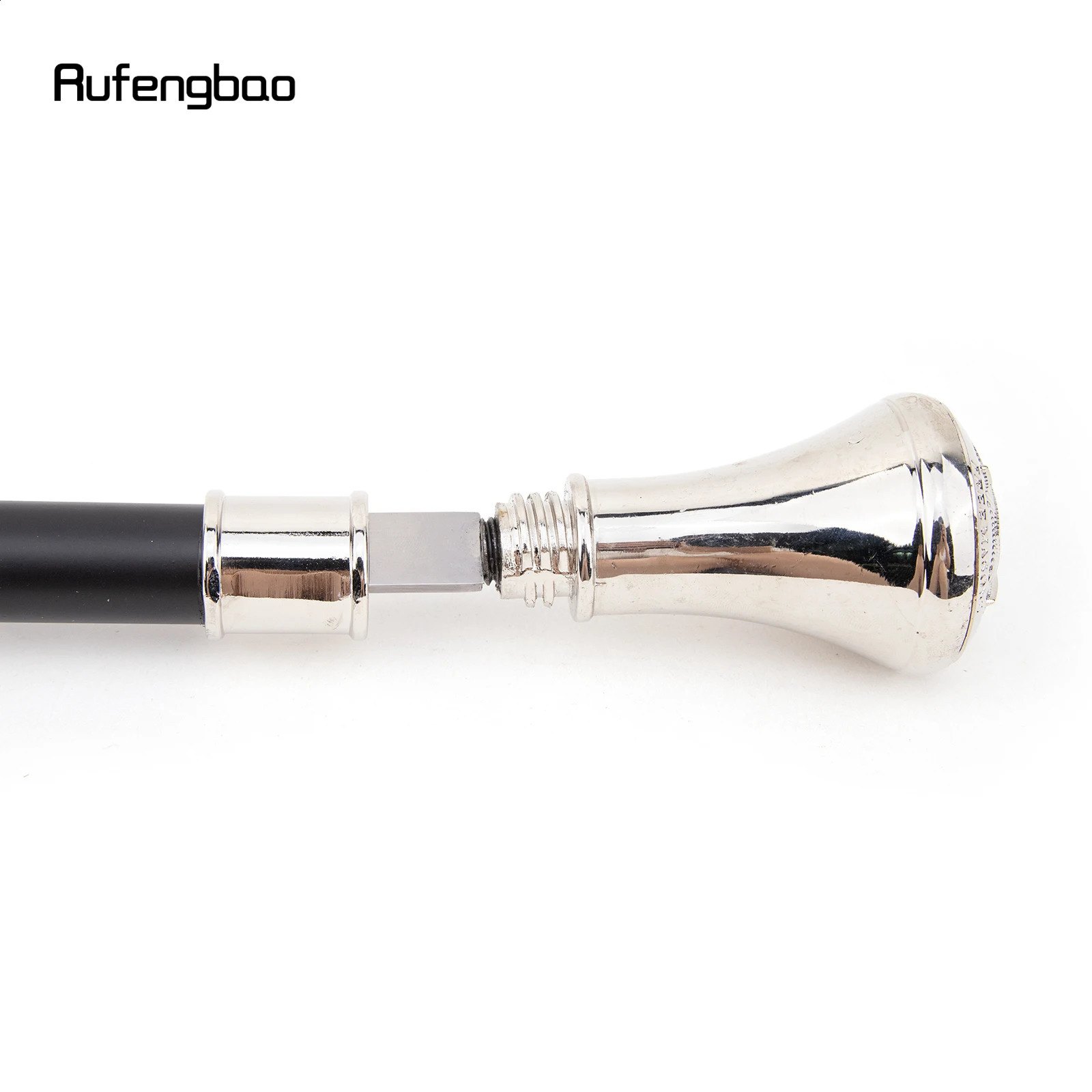 White Freemasonry Freemasons VG Totem Relief Walking Stick with Hidden Plate Self Defense Fashion Cane Cosplay Crosier 93cm 251022