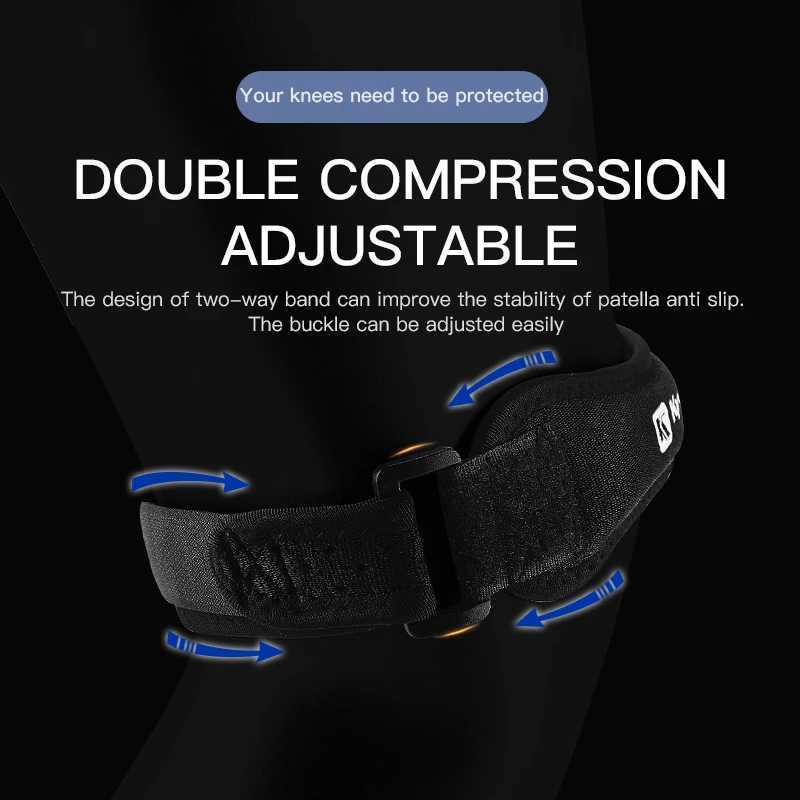 1 adjustable knee pad for pain relief and patellar stabilizer knee support suitable for hiking fitness basketball and runninW251024