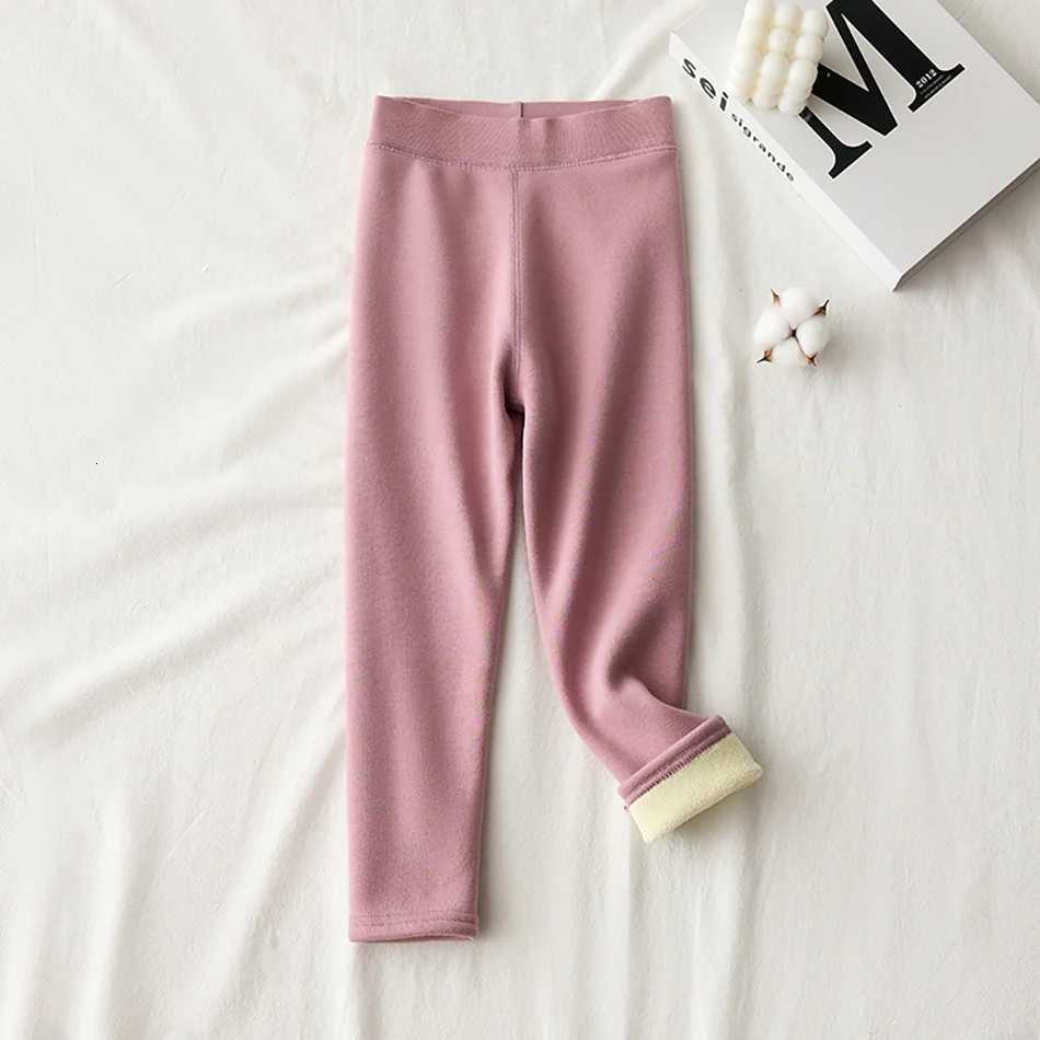 Thickened and Warm Girls Winter Fleece Long Pants Children Comfort Soft Leggings Kids Fashion Outerwear Bottoms School ClothesT251024