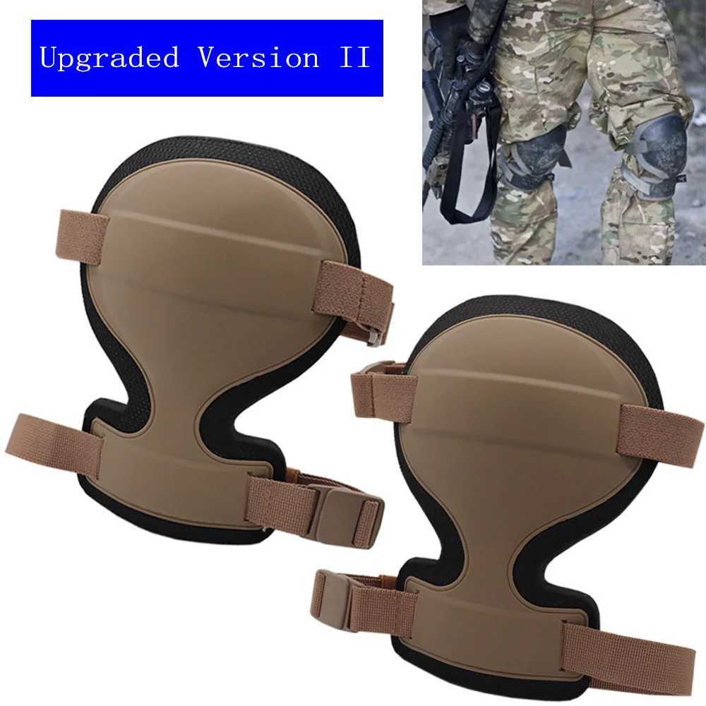 Upgraded Version II Tactical ARC Style Training Kneepads Combat Knee Pads Outdoor Sport Hiking Airsoft Hunting KneepadW251024