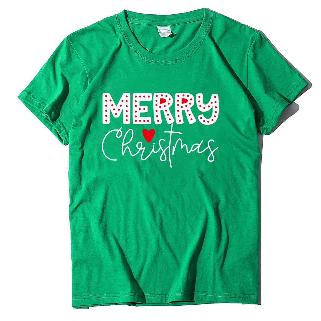 Customizable Multi-color Christmas Inspired T-Shirt Perfect Everyday Casual Outfit Choice