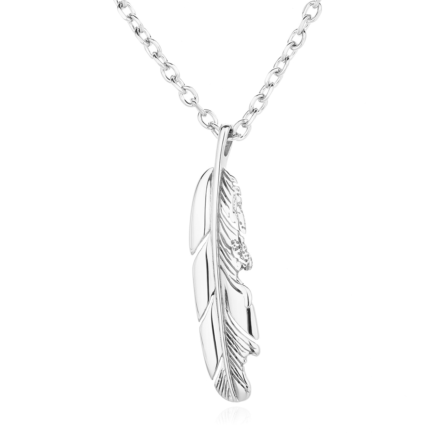 Luxury necklace Fashionable full diamond texture feather necklace tassel autumn and winter sweater chain gift for women Gold necklace free shipping