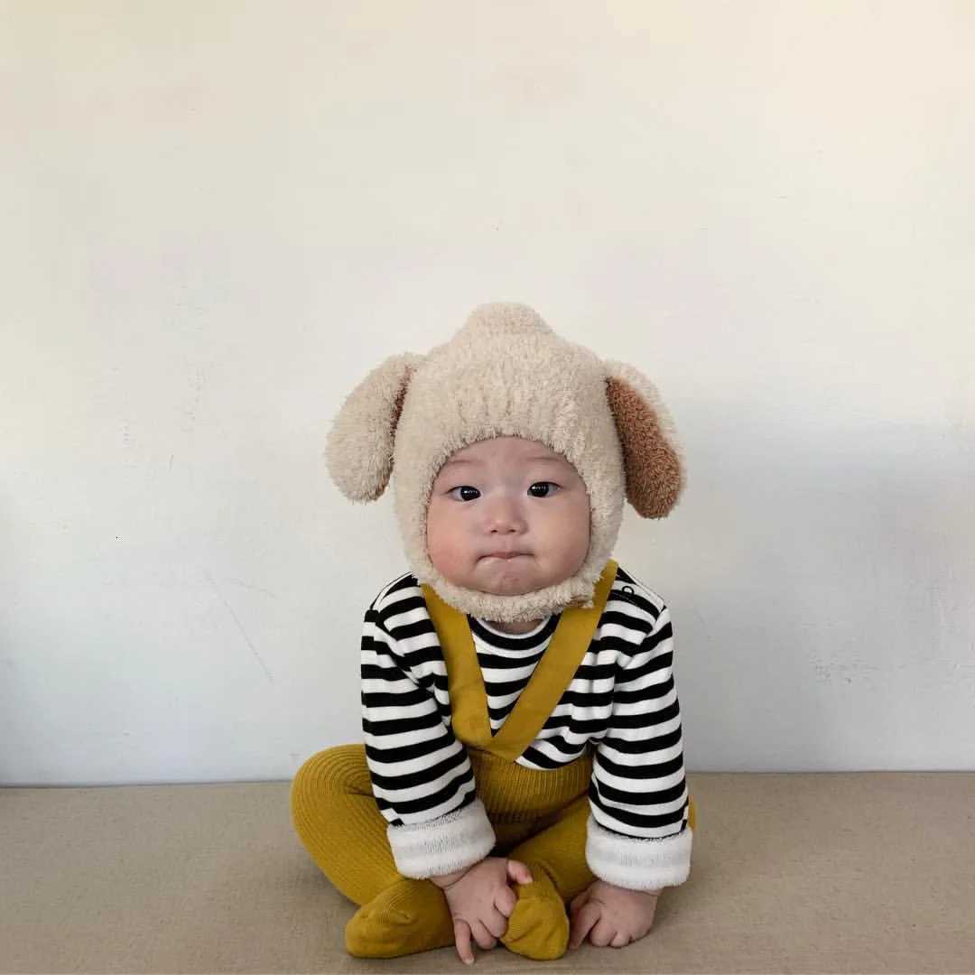 Cute Baby Winter Hat Fleece Warm Bonnets Rabbit Ear Hats for Kids Infant Babies Accessories Newborn Photography Props Boys GirlsL251024
