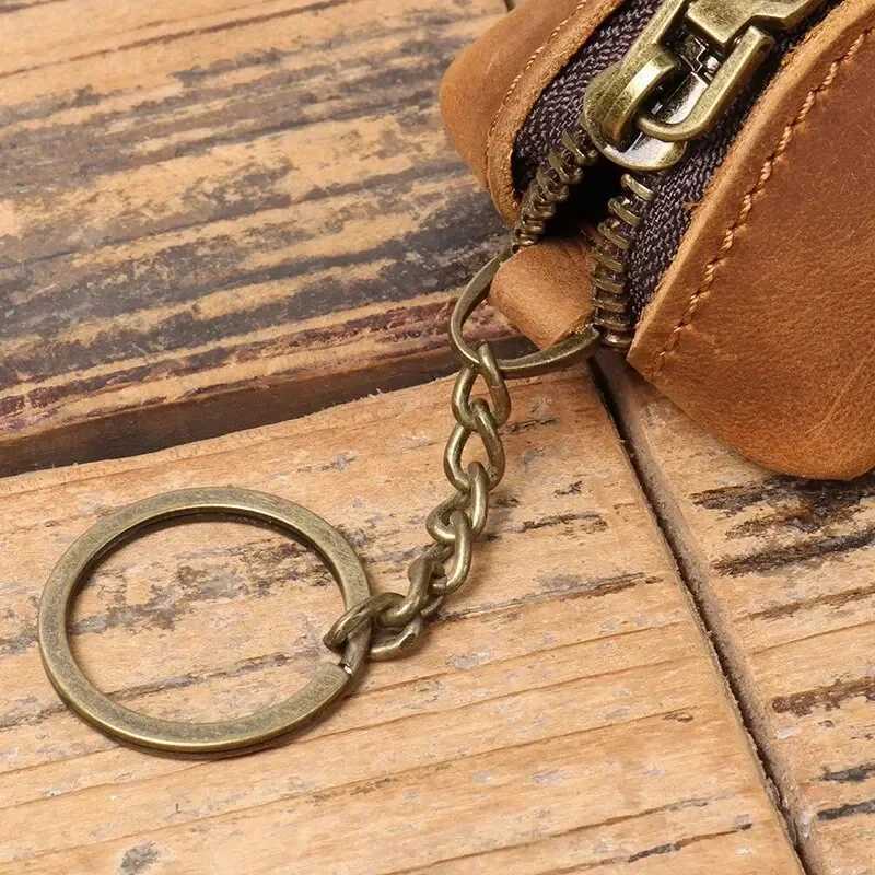 Genuine Leather Coin Purse Vintage Zipper CluTCh Wallet RETRO Holder Card Case Womens Key Holder Organizer Pouch Z251023
