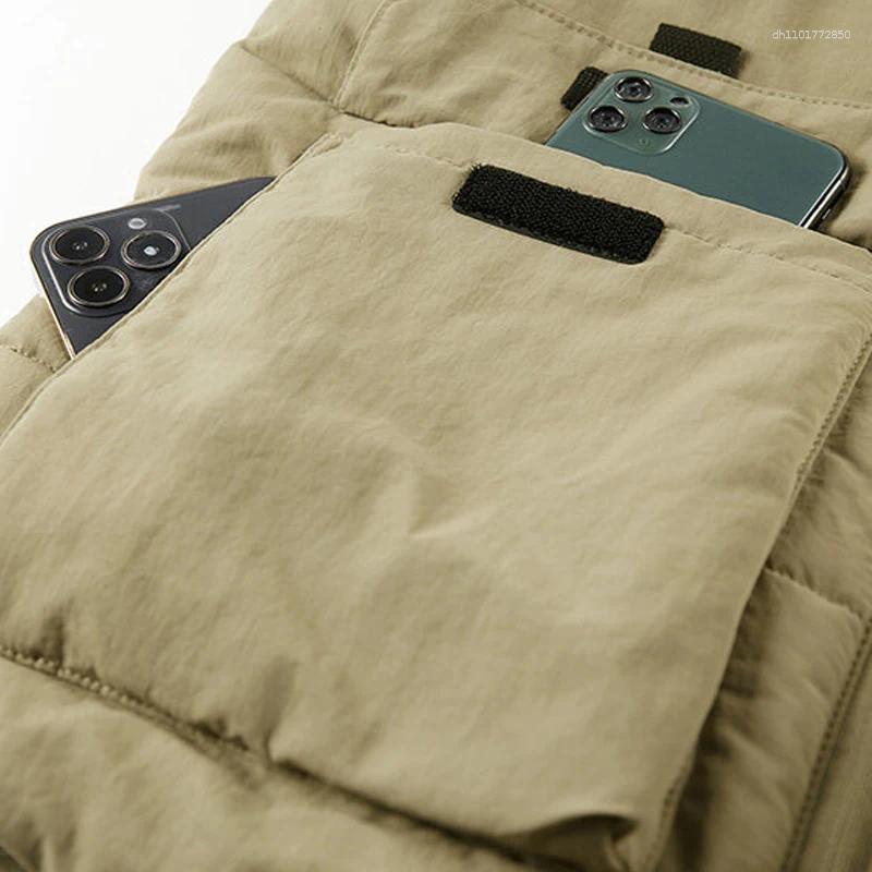 Men's Jackets Sleeveless Coat Multi-Pocket Clothing Winter Vest Fashion Large Size 6XL Male Warm Waistcoat Fleece Men