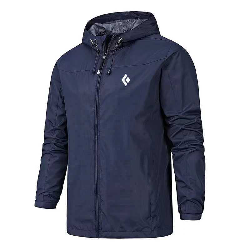 Mens Waterproof Windproof Jacket Hooded Lightweight Outdoor Raincoat Hiking Camping Windbreaker Sportswear S5XL Z251024