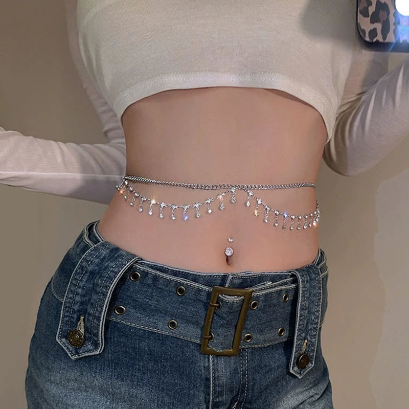 1Pc Women Sexy Tassels Waist Belly Belt For Women Girls Summer Beach Bikinis Simple Body Chain Festival Accessories Gifts 251023