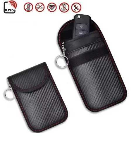 Car Key Signal Blocker Case Faraday Cage Fob Pouch Keyless RFID Blocking Bag car accessories Z251023