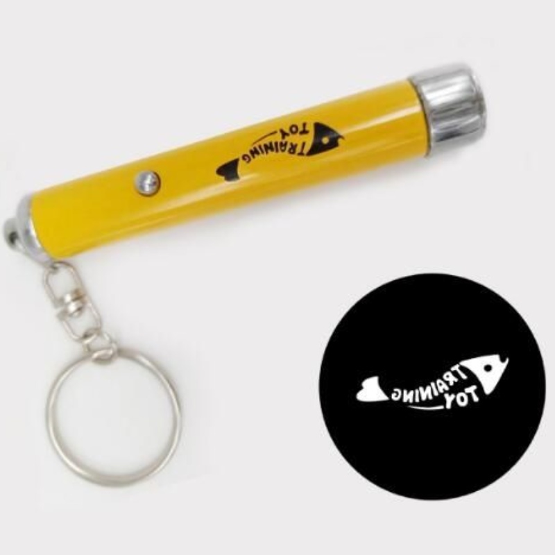 5 Colors Pet Laser Pointer Cat Toys Cartoons Laser pen LED Light Pet Cat Toys Pen with Bright Animation Mouse