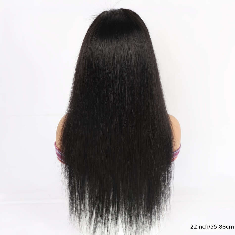 20nch-38inch Bone Straight HD 13x6 Glueless Wigs Human Hair Frontal PrePlucked for Women 200%Density, Lace Front Ready to Wear Hiensity Wig, Handtied 