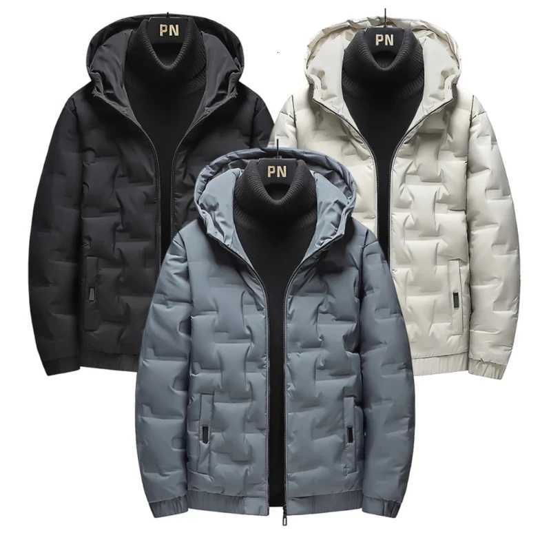 White Duck Down Jackets for Men 2025 New Autumn Winter Short White Duck Down Coat for Young Students Male Hooded Padded Coats Z251024