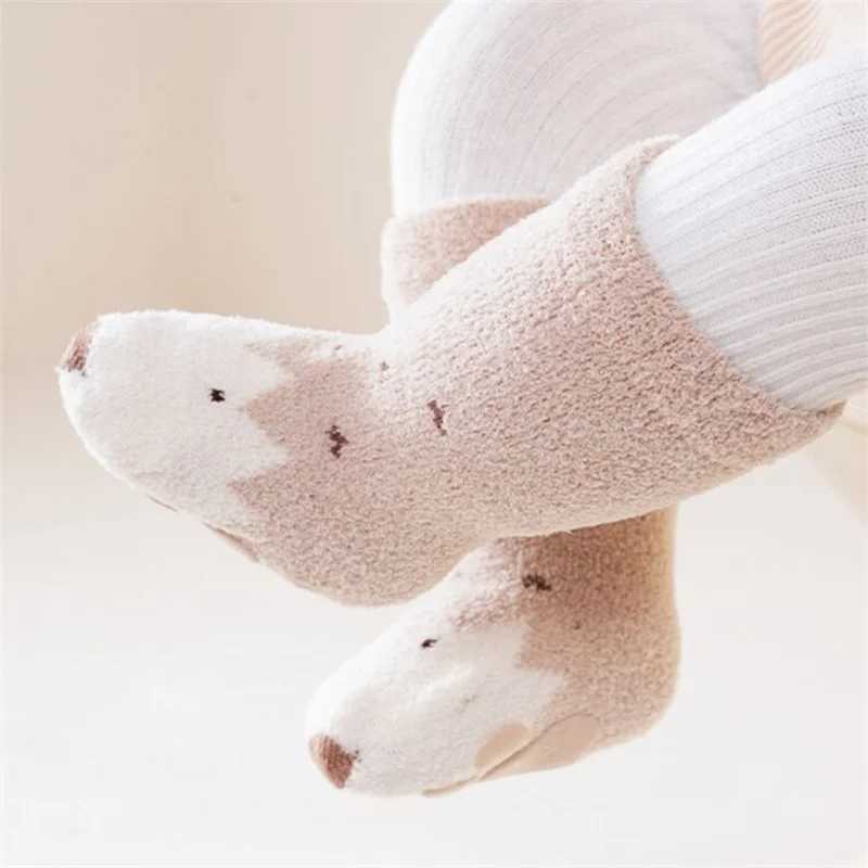 Lawadka Winter Newborn Baby Girl Boy Socks Anti Slip Coral Fleece Toddler Socks For Girls Boys Thick Warm Infant Baby Sock 03Y J251024