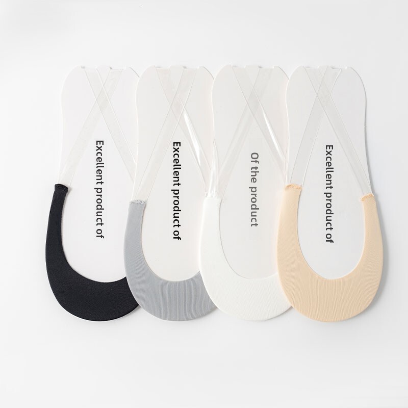 Long-lasting Wear-Resistant Seamless Design Crewboat Stockings