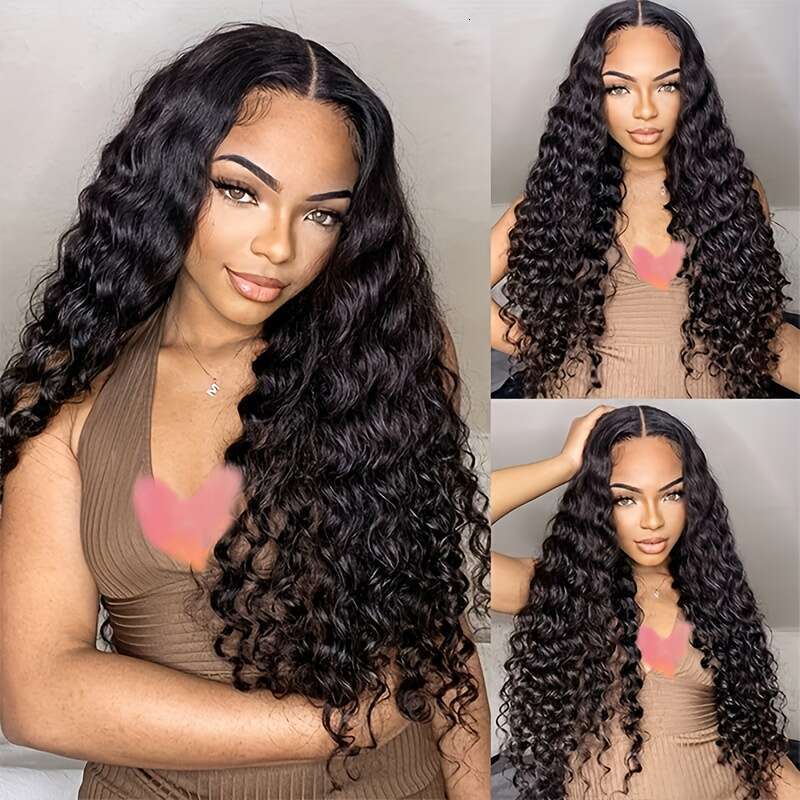 13X4 HD Frontal Wigs Water Wave Lace Front Wig Human Pre Plucked with Baby Hair