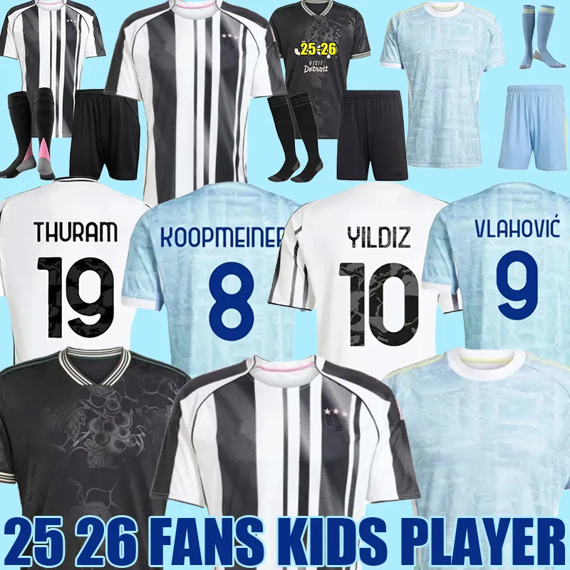 25 26 YILDIZ OPENDA BREMER soccer jerseys 2025 2026 J.DAVID football shirt THURAM CAMBIASO KOOPMEINERS VLAHOVIC men kids Kit top F.CONCEICAO E.ZHEGROVA fans player