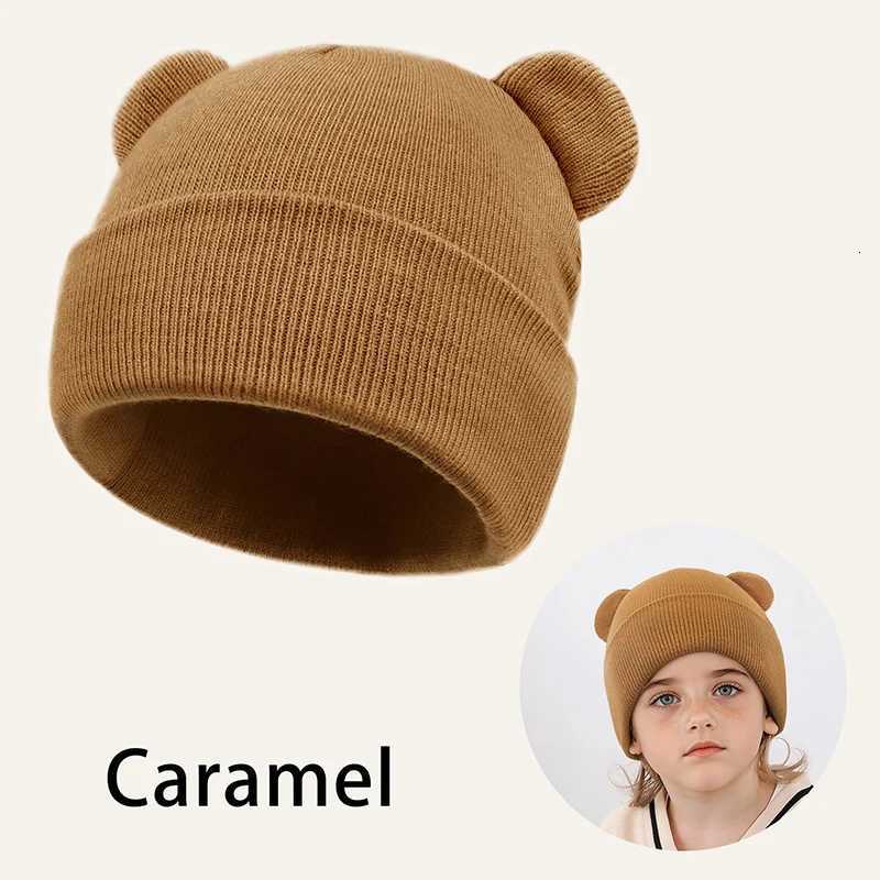 Marie CatNewborn Autumn Winter Baby Warm Knitted Hats with Pom Kids Knit Beanie Hat Children Hat for Boys Girls AccessoriesL251024