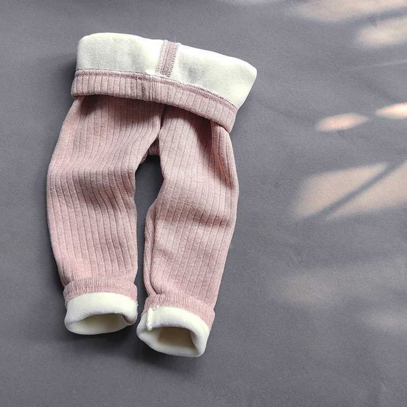 Cashmere Thicken Warm Childrens Pants for Autumn Winter Kids Girls Leggings Elasticity Slim Fleece TrousersT251024