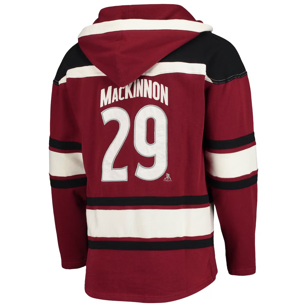 Colorado MacKinnon Makar Custom Hockey Hoodie Sweatshirts Mens Womens Youth