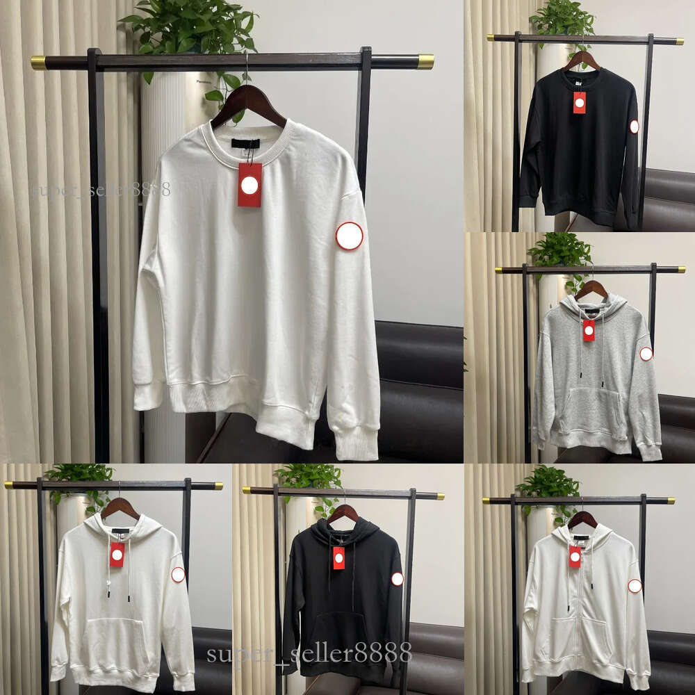 Designer Hoodies Classic Embroidery badge Mens Zipper Street Fashion Casual Loose Sports Women Luxury Brand Pullover Long Sleeve canadian Jacket Sweatshirts
