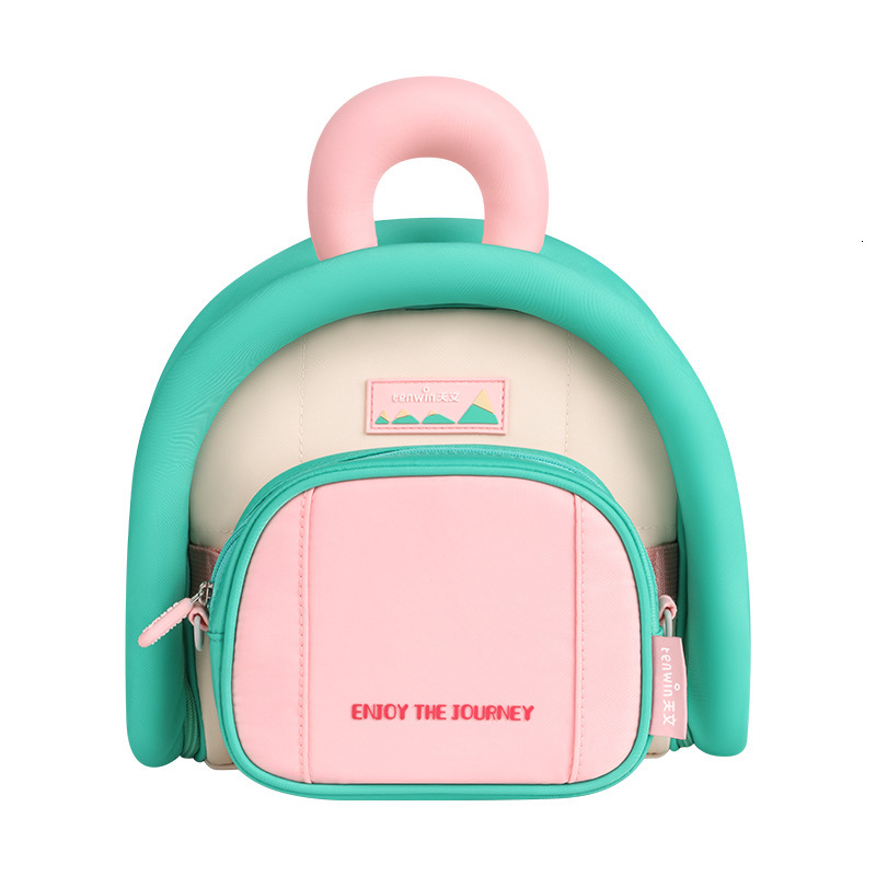 New designer round travel bag, children's crossbody bag combination, fashionable backpack