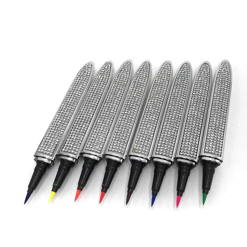Purple Blue Pink Colorful Eyeliner Selfadhesive Waterproof Liquid Eyeliner Pen for Strip LashesL251024