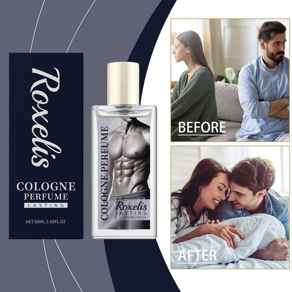 Roxelis Men's Cologne Perfume Eau De Toilette Spray Fresh Charm Date Leave Fragrance Elegant Gulong Water