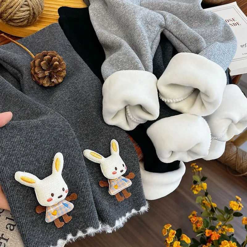 Kids Fleecelined Leggings for Girls New Autumn 2025 Model Thickened Winter Keep Warm Pants for BabyT251024