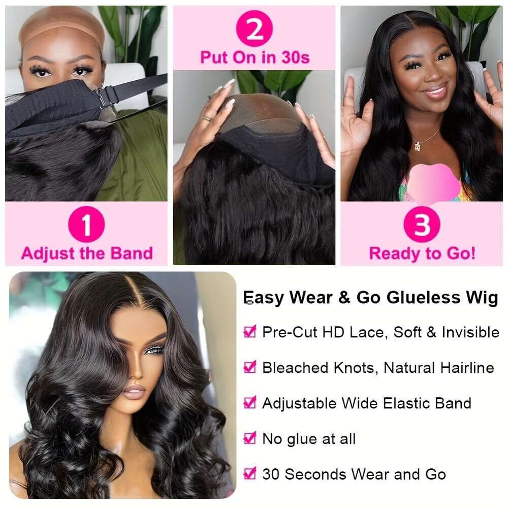 TIMOPOL Pre Plucked 200 Density HD Wigs For Women Glueless Human Hair 13x4 Lace Front Wig